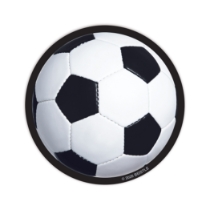 Soccer Ball Drink Coasters (Pack of 96) soccer drink coasters, soccer ball coasters, sports party supplies, soccer party decorations, cardstock coasters, 3¼ inch coasters, soccer banquet supplies, team party accessories, bulk soccer coasters, Party Express soccer supplies
