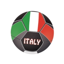 Soccer Ball Peel 'N Place - Italy (Pack of 12) Italy soccer decorations, Italian flag soccer decals, Tricolore soccer décor, peel and place soccer stickers, thin plastic wall decals, 5¼ inch soccer decals, Party Express Italy decorations, international soccer party supplies