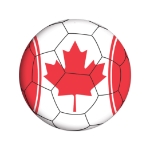 Soccer Cutout - Canada (Pack of 12) Canada soccer cutout, Canadian party decorations, soccer party supplies, Canada sports décor, Canada soccer theme, double sided soccer cutouts, soccer decorations pack of 12, Party Express soccer décor