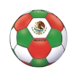 Soccer Cutout - Mexico (Pack of 12) Mexico soccer cutout, Mexican party decorations, soccer party supplies, Mexico sports décor, Mexico soccer theme, double sided soccer cutouts, soccer decorations pack of 12, Party Express soccer décor