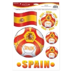 Soccer Peel 'N Place - Spain (Pack of 12) spain soccer decorations, soccer peel n place spain, spanish soccer decals, spain party supplies, spanish themed décor, reusable soccer stickers, spain fan gear, soccer wall decals spain, sports party decorations, spain soccer party
