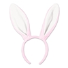 Pink plush bunny ears for Easter celebrations.