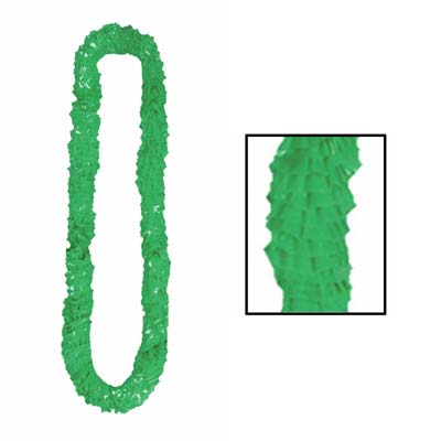 Green Soft-Twist Poly Leis