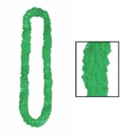 Green Soft-Twist Poly Leis