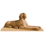 Sphinx Stand-Up (Pack of 4) sphinx stand up, Egyptian stand up, cardboard Egyptian decoration, large sphinx prop, 33 x 6 ft stand up, Egyptian party supplies, ancient Egypt decorations, Party Express stand ups, pack of 4 props