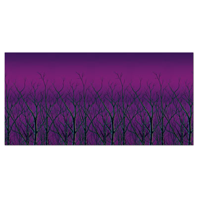 Spooky Forest Treetops Backdrop (Pack of 6) Spooky Forest Treetops Backdrop, backdrop, forest, halloween, decoration, wholesale, inexpensive, bulk