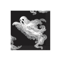 Spooky Halloween Beverage Napkins (Pack of 192) Halloween beverage napkins, ghost napkins, spooky drink napkins, 2 ply Halloween napkins, quarter fold napkins, Halloween tableware, ghost party supplies, Party Express Halloween décor
