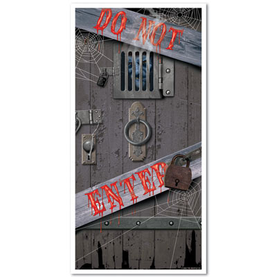 Spooky Halloween Door Cover (Pack of 12) haunted, spooky, halloween, door, cover, scary, creepy, murder 