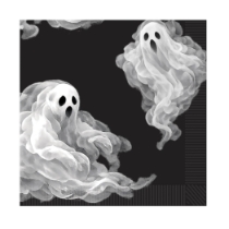 Spooky Halloween Luncheon Napkins (Pack of 192) Halloween luncheon napkins, ghost napkins, spooky lunch napkins, 2 ply Halloween napkins, quarter fold napkins, Halloween tableware, ghost party supplies, Party Express Halloween décor