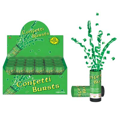 Fun Green St Patricks Day Confetti Bursts 
