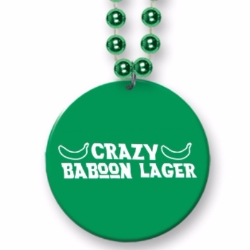 St. Patricks Day Custom Imprinted Medallion Bead