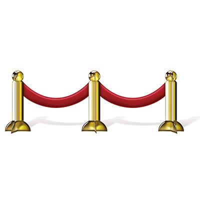 Stanchion Centerpiece is made of card stock material and replicates the traditional stanchion at any special event.