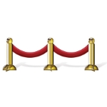Stanchion Centerpiece is made of card stock material and replicates the traditional stanchion at any special event.