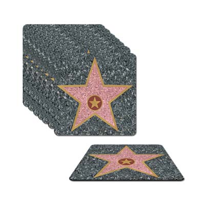 Star Coasters looking like the stars on the streets of Hollywood.