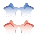 Red and Blue Star Glasses