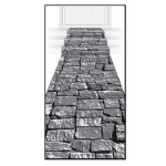 Stone path fabric aisle runner decoration