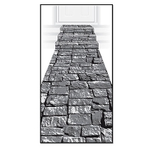 Stone path fabric aisle runner decoration