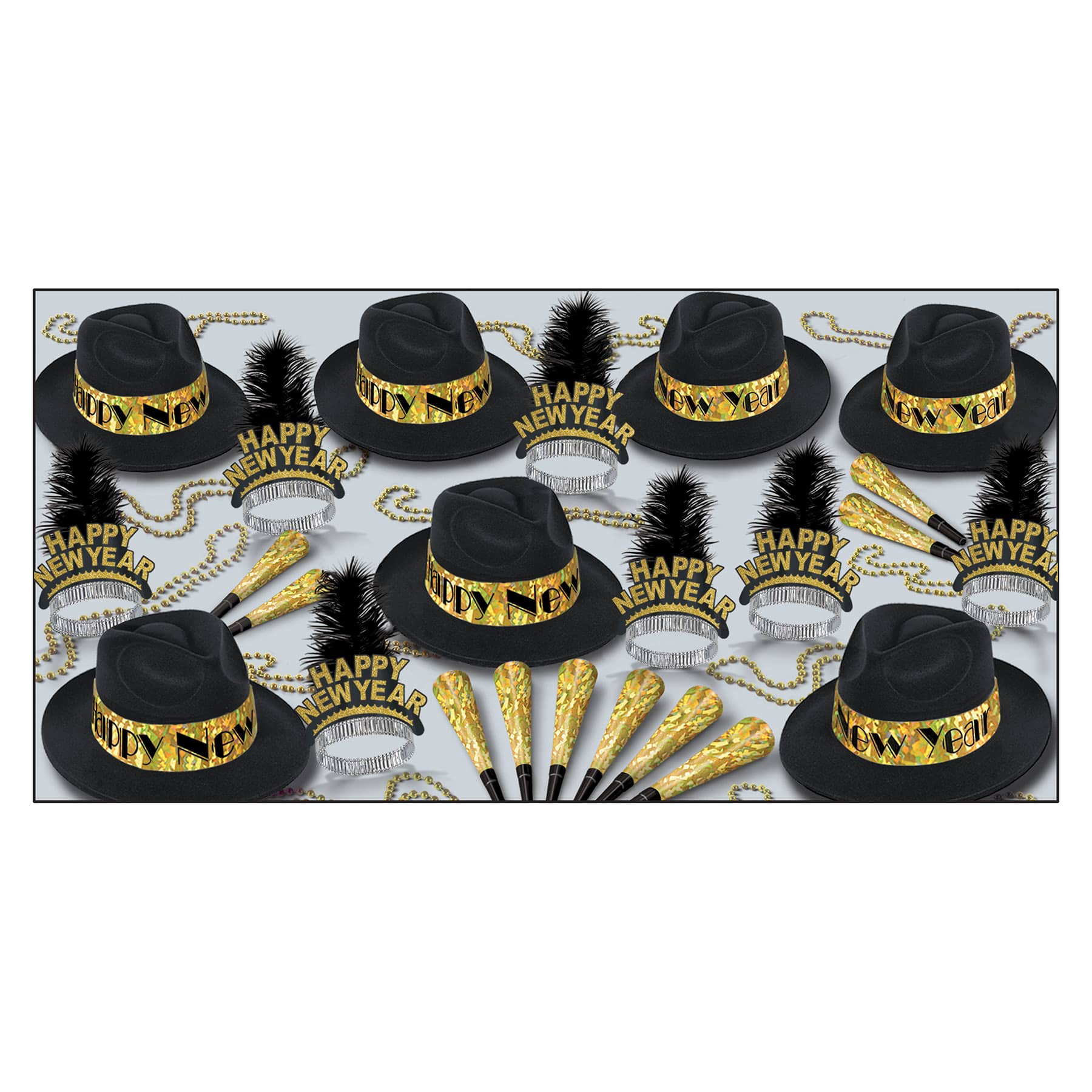 Swingin Gold New Year Party Assortment for 50