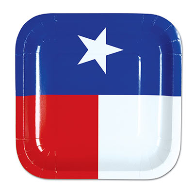 Red, White and Blue Texas Plates