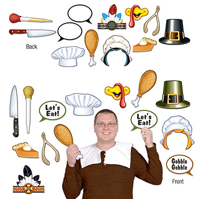 Assorted items for Thanksgiving Fun Photo Signs