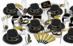 The Great 20's New Year's Eve Party Kit for 50 The Great 20's New Year's Eve Party Kit for 50, 20's, great 20's, 1920's, New Year's Eve, party kit, party favors, hat, tiara, fun signs, horns, wholesale, inexpensive, bulk