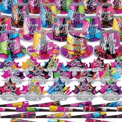 The Xtraodinary New Year Assortment for 50 The Xtraodinary New Year Assortment, xtraordinary, unique, new years eve, assortment, party favor, hat, tiara, horn, wholesale, inexpensive, bulk