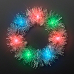 Tinsel Light Up Halo Crown Headbands