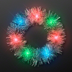 Tinsel Light Up Halo Crown Headbands