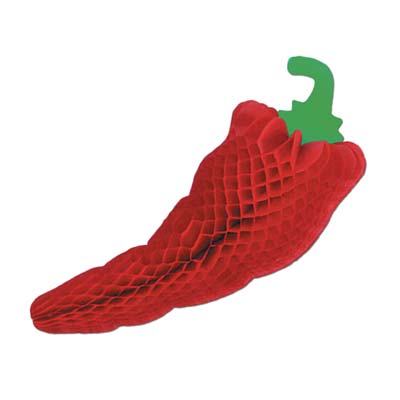Tissue Chili Pepper Hanging or table decoration 