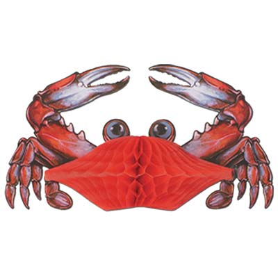 Tissue Red Crab Hanging or table decoration