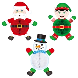 Tissue Elf, Santa & Snowman