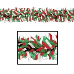 Red, Green and White Tissue Festooning
