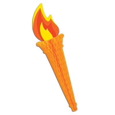 Tissue Torch hanging decoration 