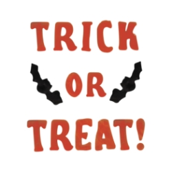 Trick Or Treat Gel Clings (Pack of 12) trick or treat gel clings, Halloween window clings, orange trick or treat décor, black bat decorations, gel cling sheets, Halloween party supplies, reusable window decorations