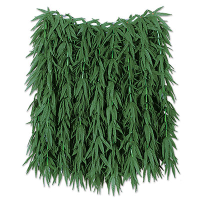 Green Tropical Fern Leaf Hula Skirt
