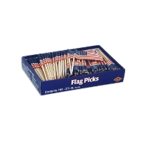 U S Flag Picks Counter Display (Pack of 24) U S Flag Picks, decoration, july 4th, decoration, american flag, wholesale, inexpensive, bulk