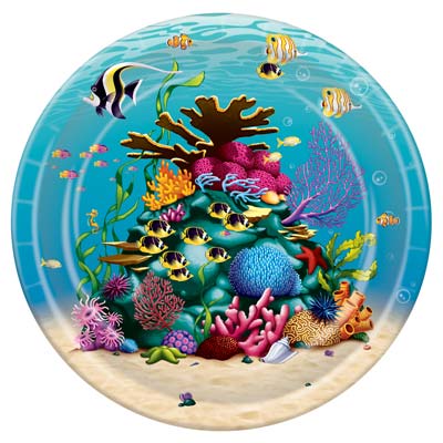 Under The Sea Plates for a summer themed party