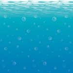 Undersea Backdrop printed on thin plastic material.
