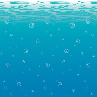 Undersea Backdrop printed on thin plastic material.