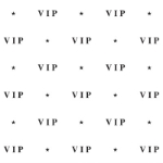 VIP Backdrop printed in black on a white thin plastic material.