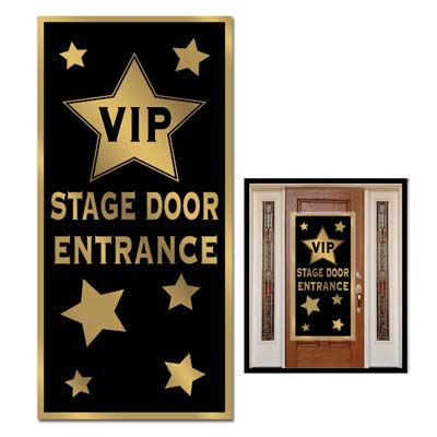 Black and Gold VIP Stage Door Entrance Door Cover