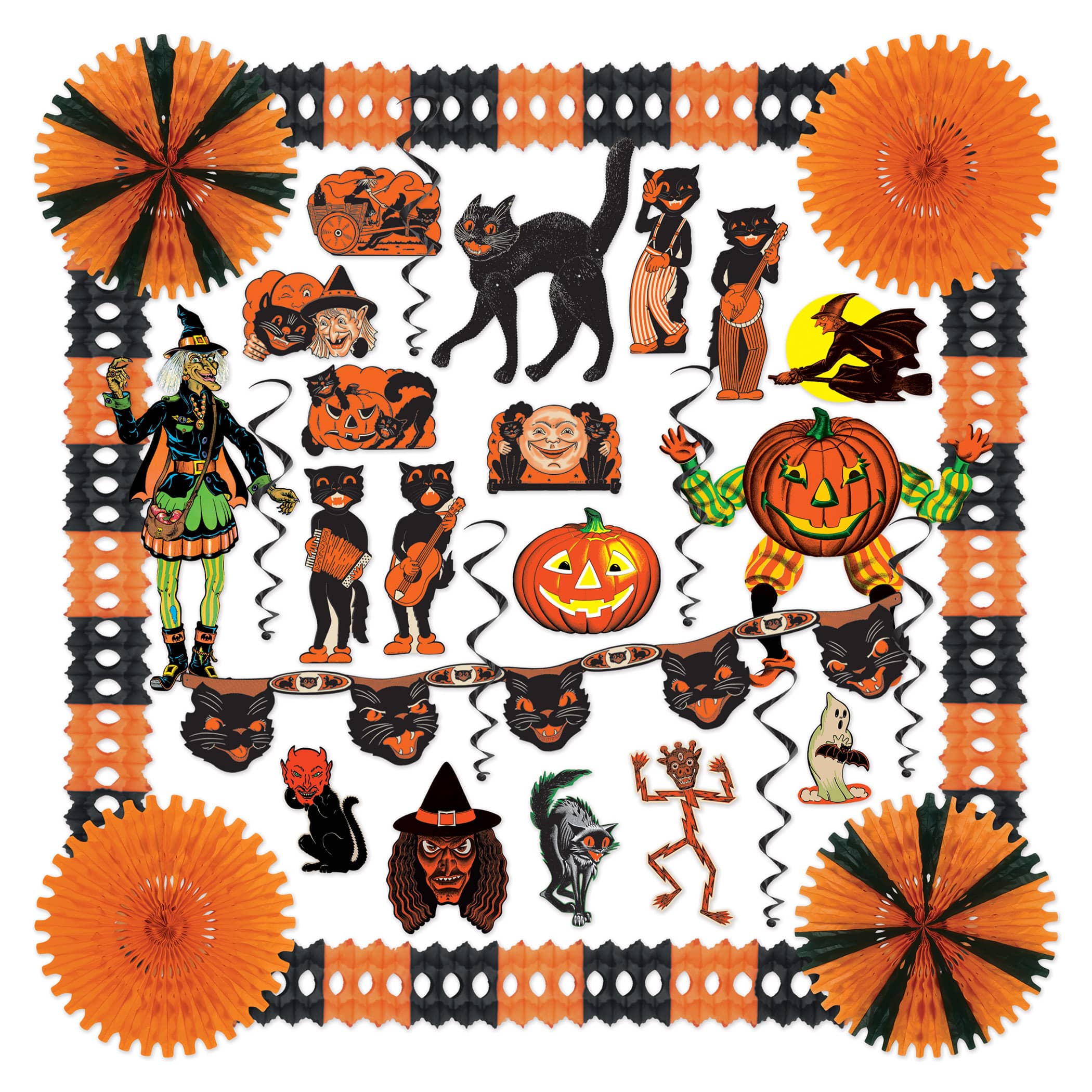 Vintage Halloween Decorating Kit