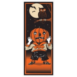 Vintage Halloween Door Cover