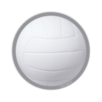 Volleyball Drink Coasters (Pack of 96) volleyball drink coasters, volleyball party supplies, sports coasters, cardstock coasters, 3¼ inch coasters, volleyball banquet decorations, team party accessories, bulk volleyball coasters, sports theme party décor, Party Express volleyball supplies