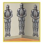 Wall Of Knights Backdrop of knights standing at attention  printed on thin plastic material.