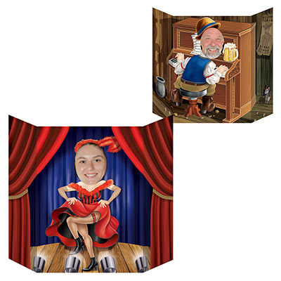 Western Fun Photo Prop printed on both sides