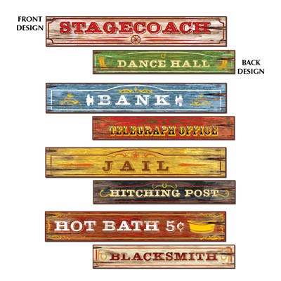 Western Sign Cutouts