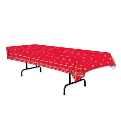 Western Red Bandana Table cover