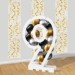 White Balloon Mosaic Number "9" Frame