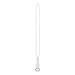 White Beads w/Bottle Opener 